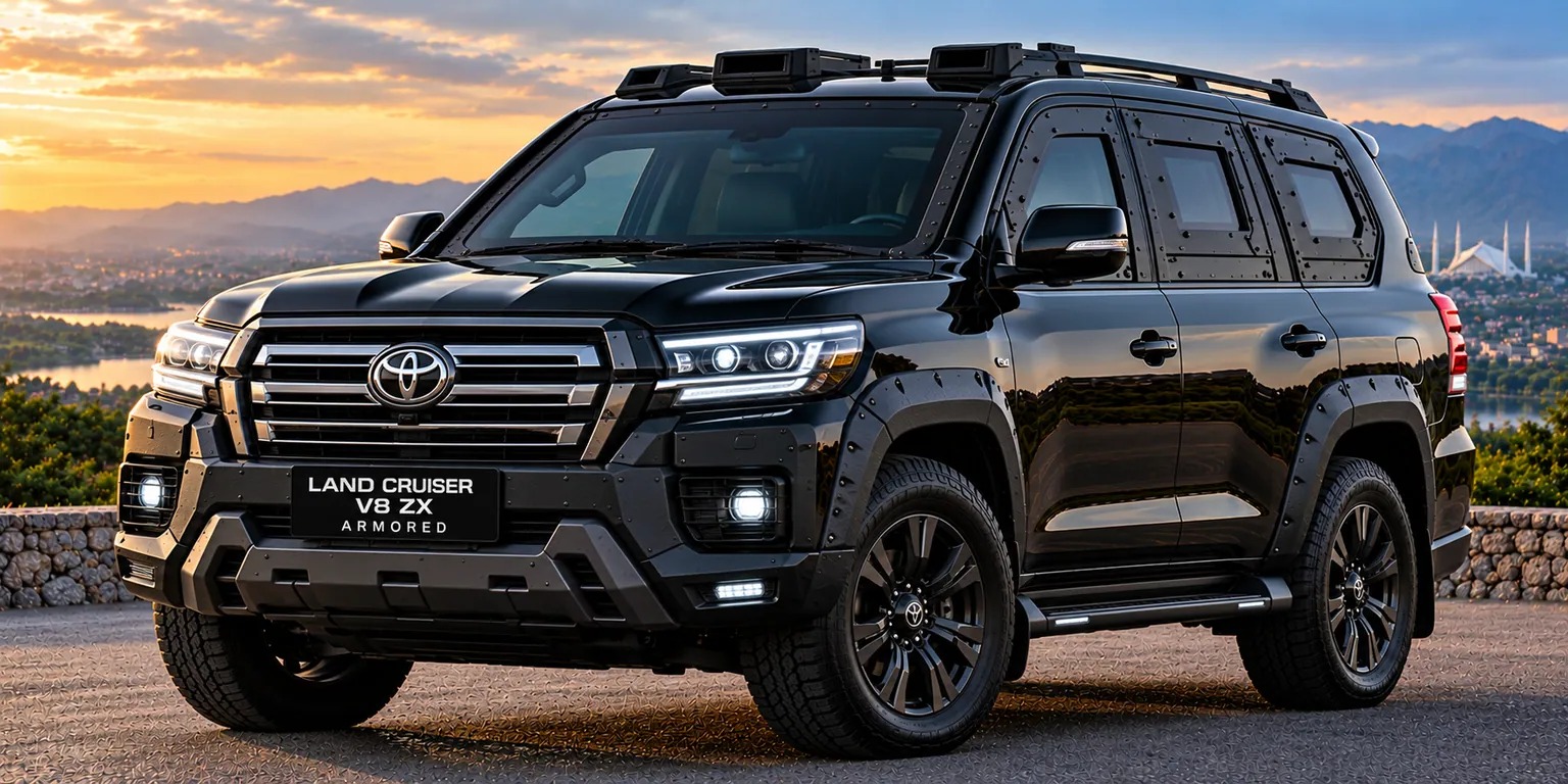 Armored Toyota Land Cruiser V8 ZX available for rental enquiries