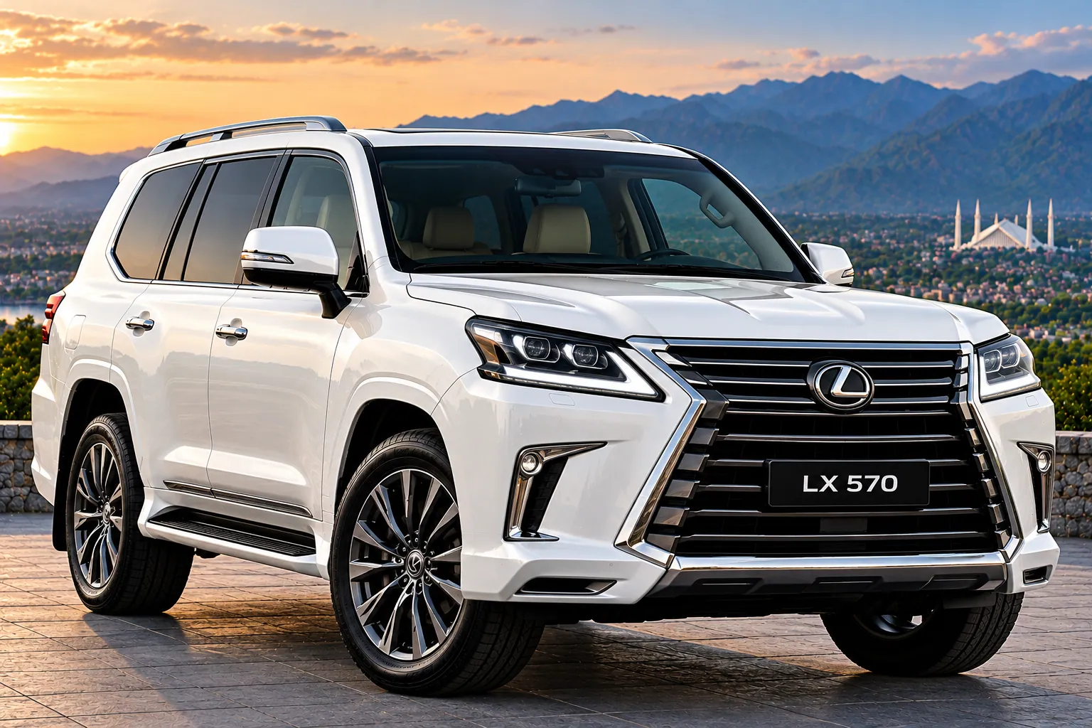 Lexus LX570 available with a driver in Islamabad